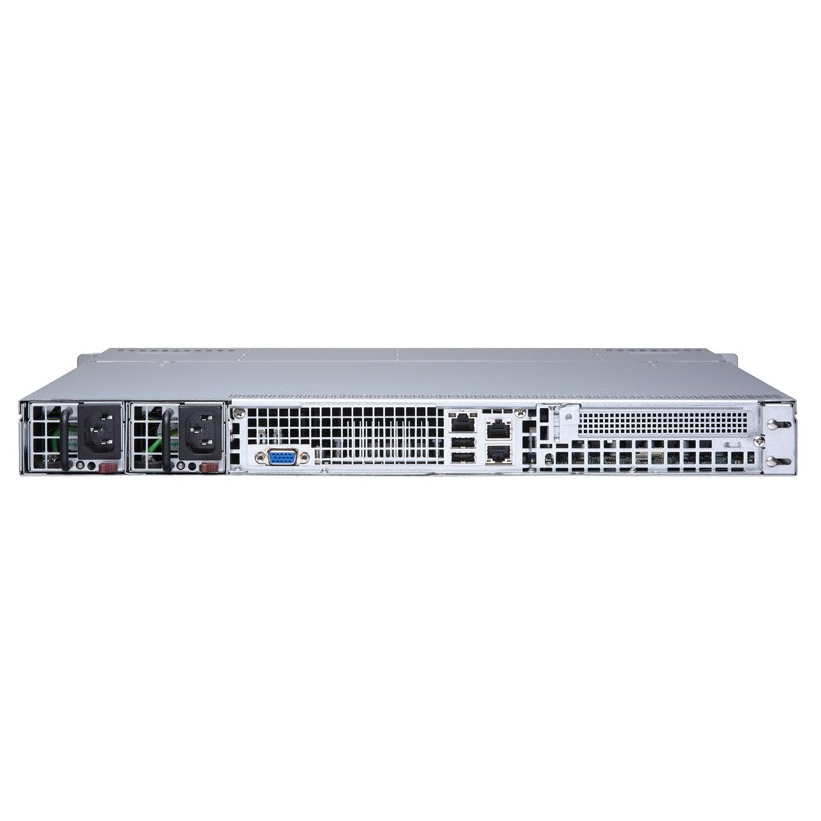 Платформа Supermicro 1U SYS-6019P-MTR, До двух процессоров Intel  Xeon Scalable, DDR4, 4x3,5 HDD SATA, 2x1000Base-T