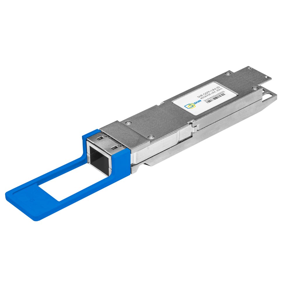 Двухволоконный модуль, QSFP+ 40GBASE-LR4, разъем LC, дальность до 20км (7dB)