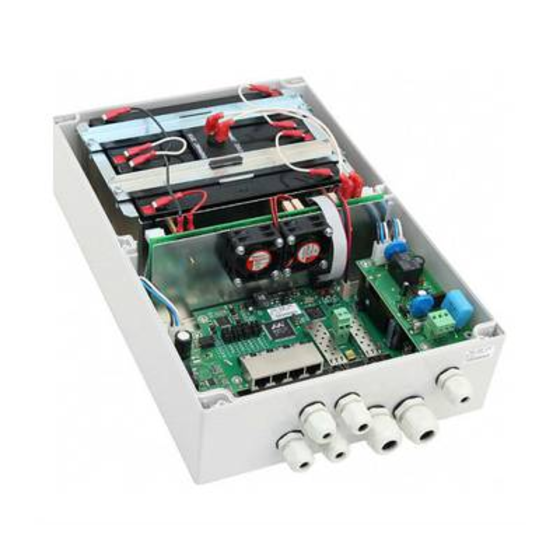 Многофункциональный гигабитный уличный управляемый коммутатор TFortis PSW-2G6F+UPS-Box