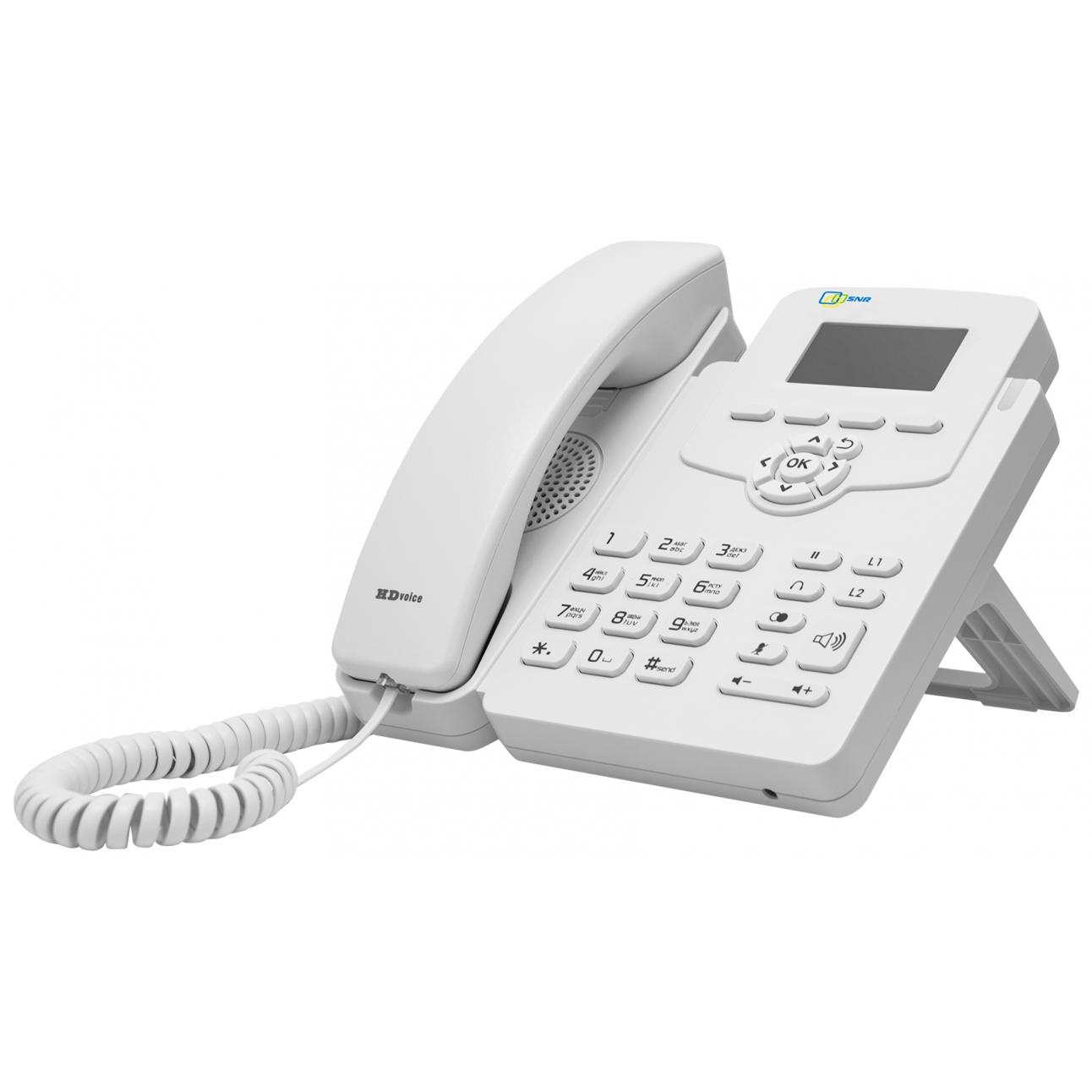 IP-телефон SNR-VP-52W без БП, поддержка PoE, белый цвет