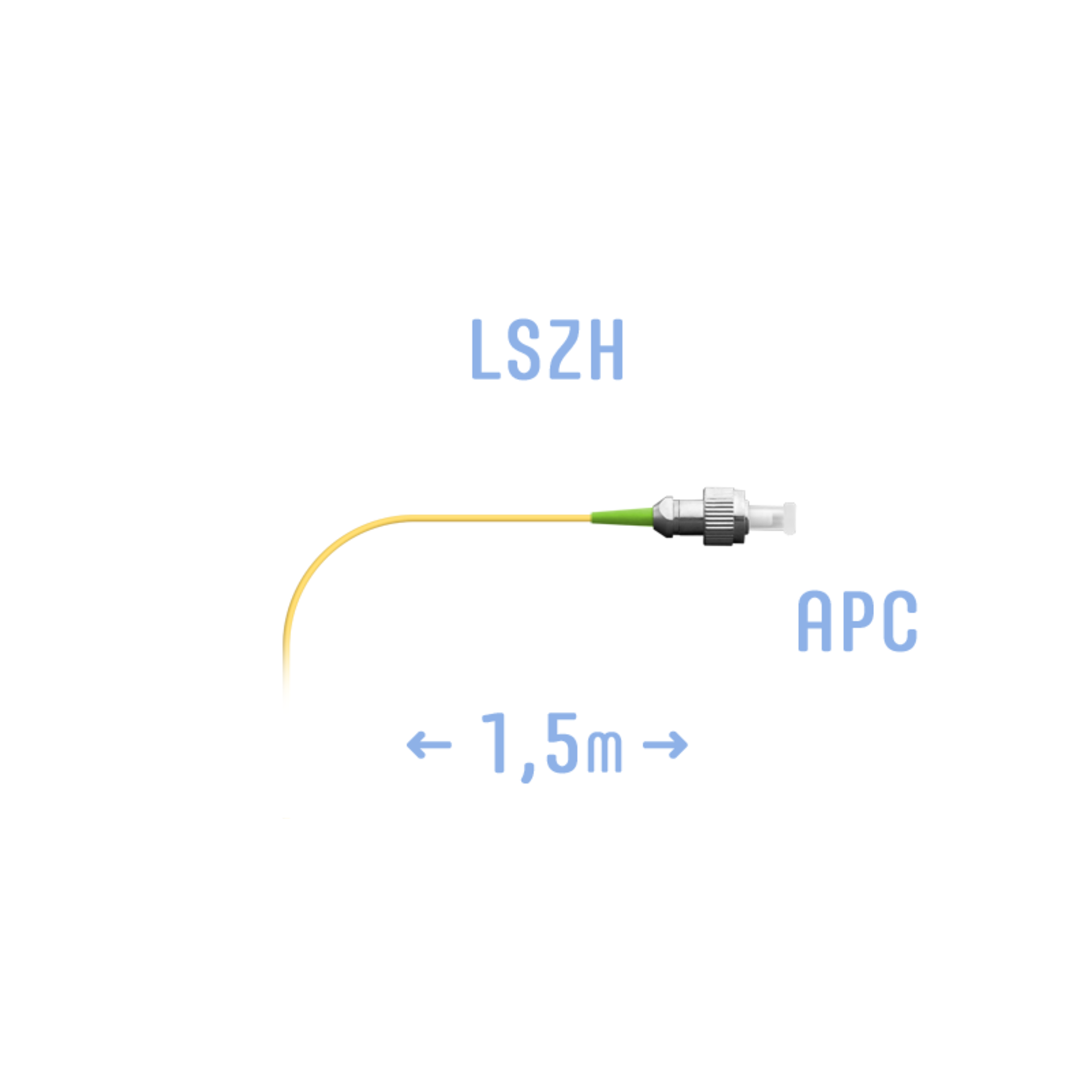Пигтейл FC/APC SM (0.9) 1.5 m