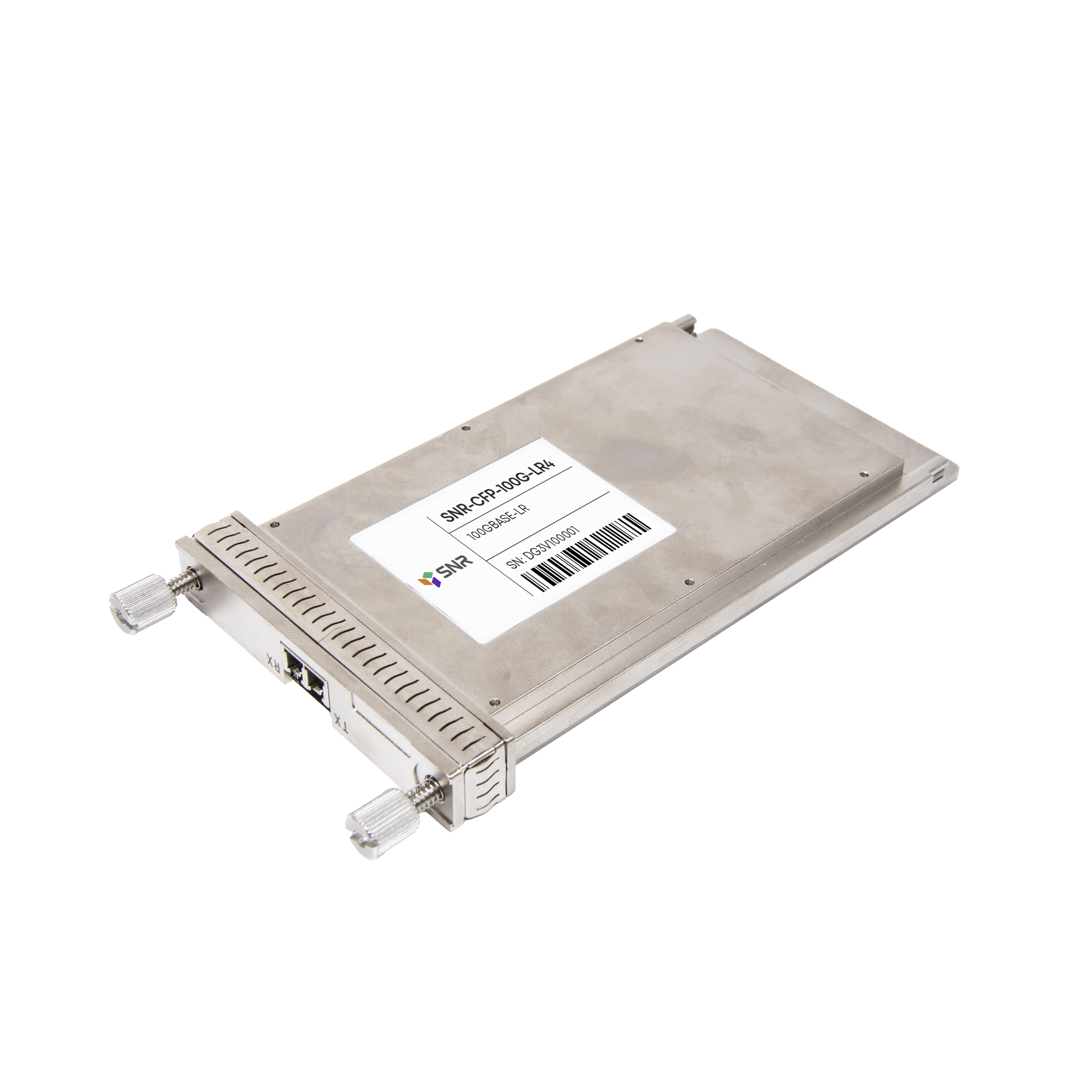 Двухволоконный модуль, CFP 100GBASE-LR4, разъем LC, дальность до 10км (6.5dB)