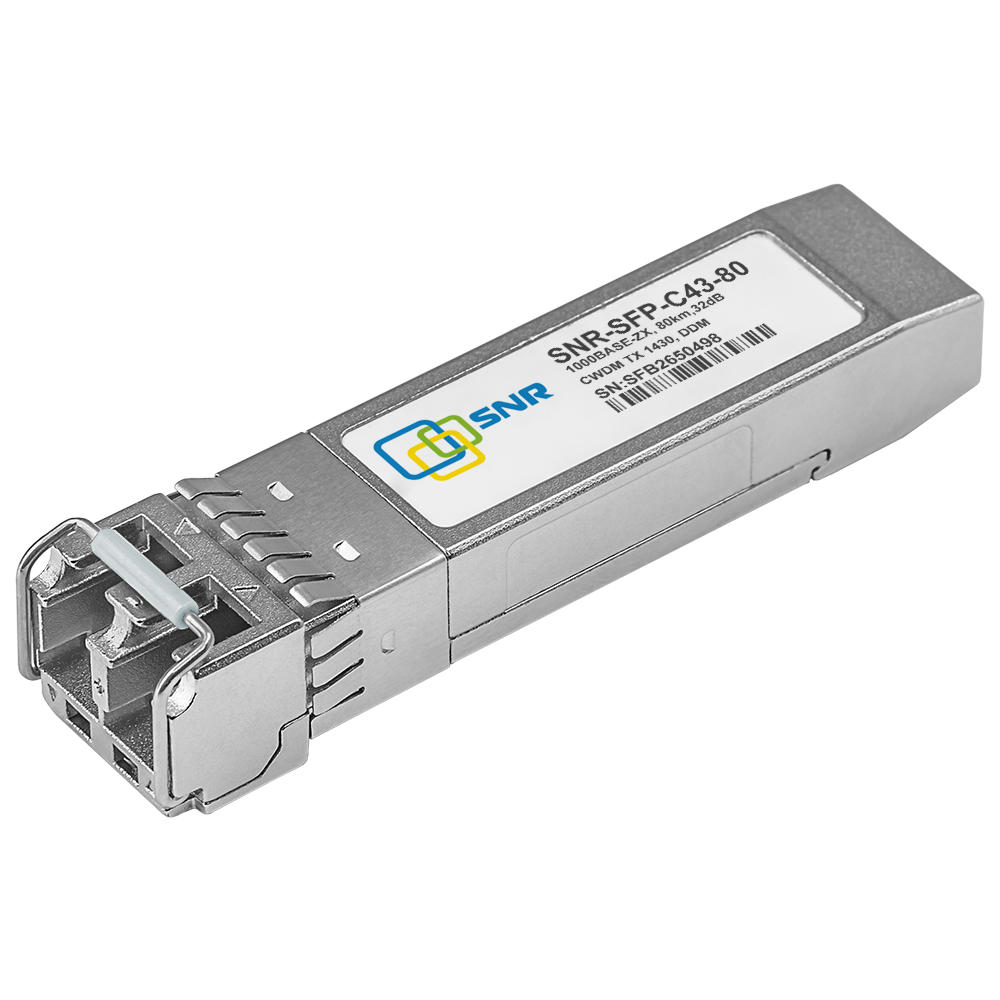 Модуль SFP CWDM оптический, дальность до 80км (32dB), 1430нм
