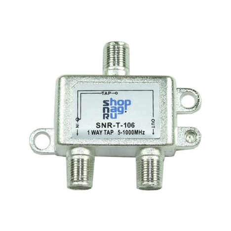 Ответвитель абонентский SNR-T-106 на 1 отвод вносимое затухание IN-TAP 6dB.
