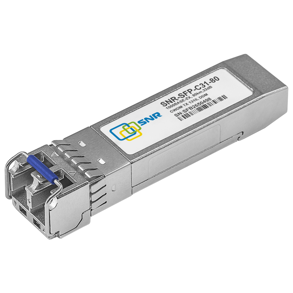 Модуль SFP CWDM оптический, дальность до 80км (32dB), 1310нм