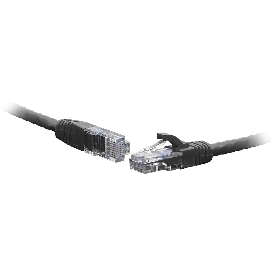 Коммутационный шнур U/UTP 4-х парный cat.5e 0.5м PVC standart чёрный