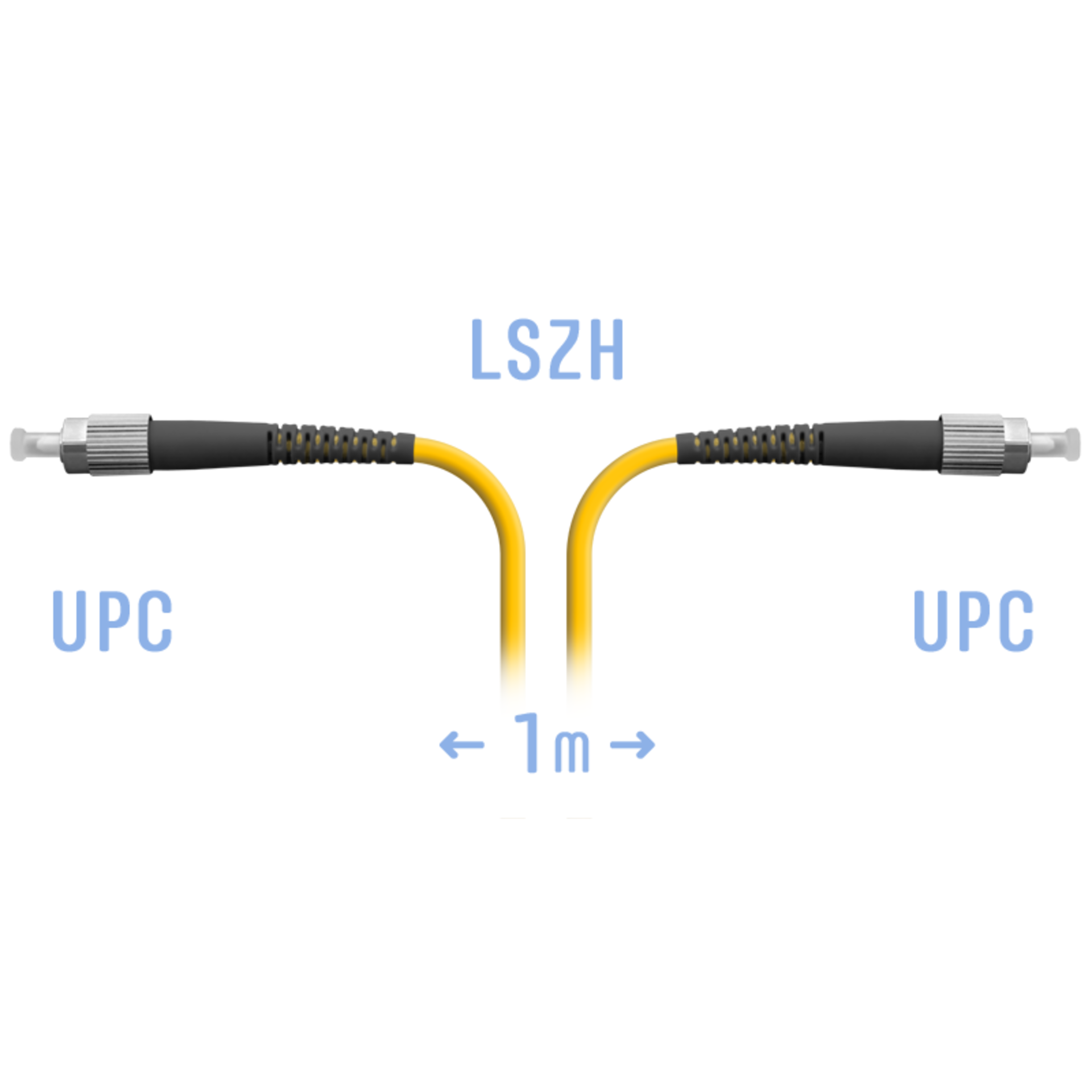 Патчкорд оптический FC/UPC SM  1m