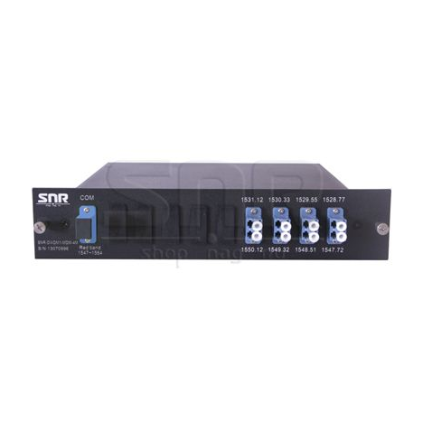 Мультиплексор DWDM одноволоконный 4-канальный в 1/2-слоте