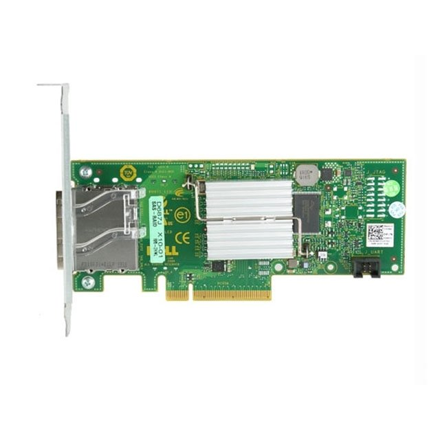 Адаптер шины Dell 6Gb SAS HBA, Dual Port
