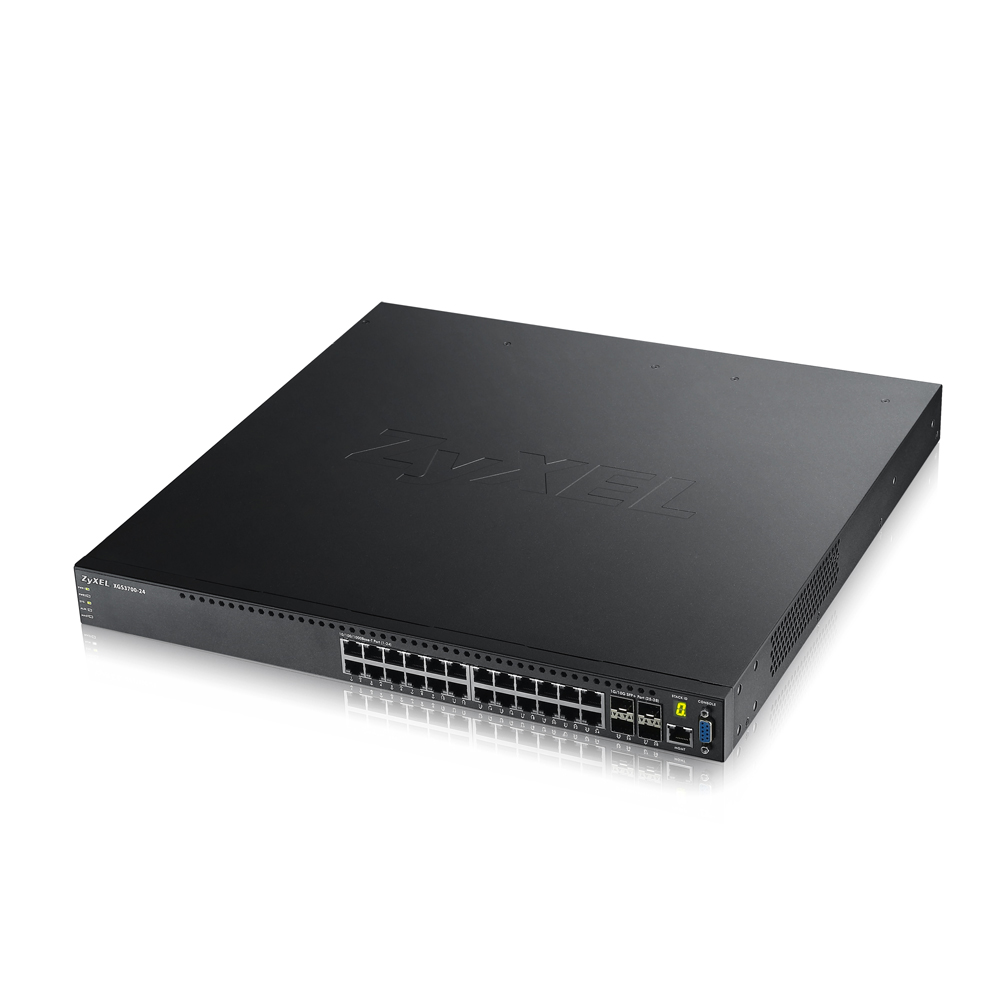 Коммутатор ZYXEL XGS3700-24 24 port Layer 2/3 Gigabit Datacenter Switch, 4x 10G
