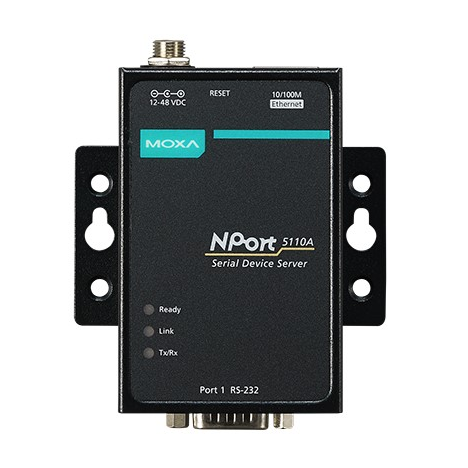 NPort 5110A 1-портовый усовершенствованный асинхронный сервер RS-232 в Ethernet MOXA