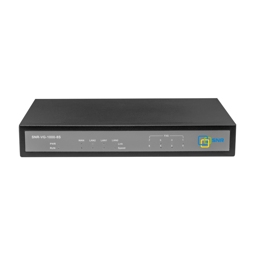 Шлюз VolP SNR, 4 RJ45, 8 SIP аккаунтов