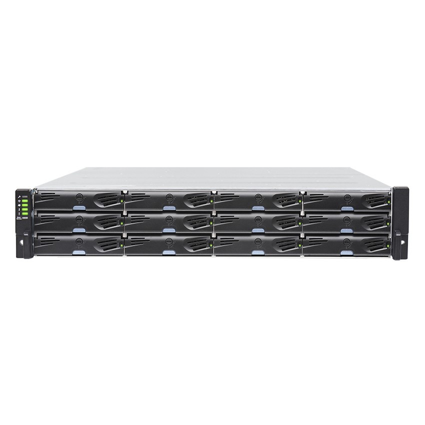 Система хранения данных Infortrend DS1012R2C-B Gen2 (2xCtrl, до 12xHDD, 2xSAS12G внеш. порт, 2x2GB, 8x1G порта iSCSI)