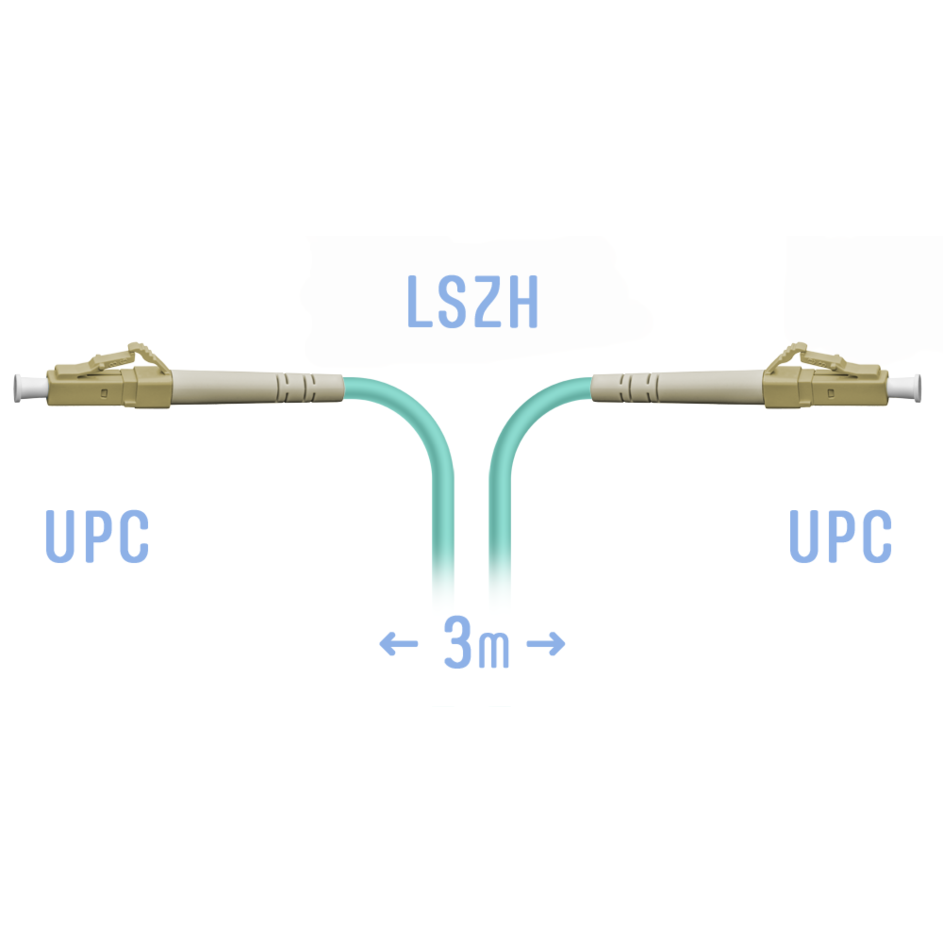 Патчкорд оптический LC/UPC MM 3m
