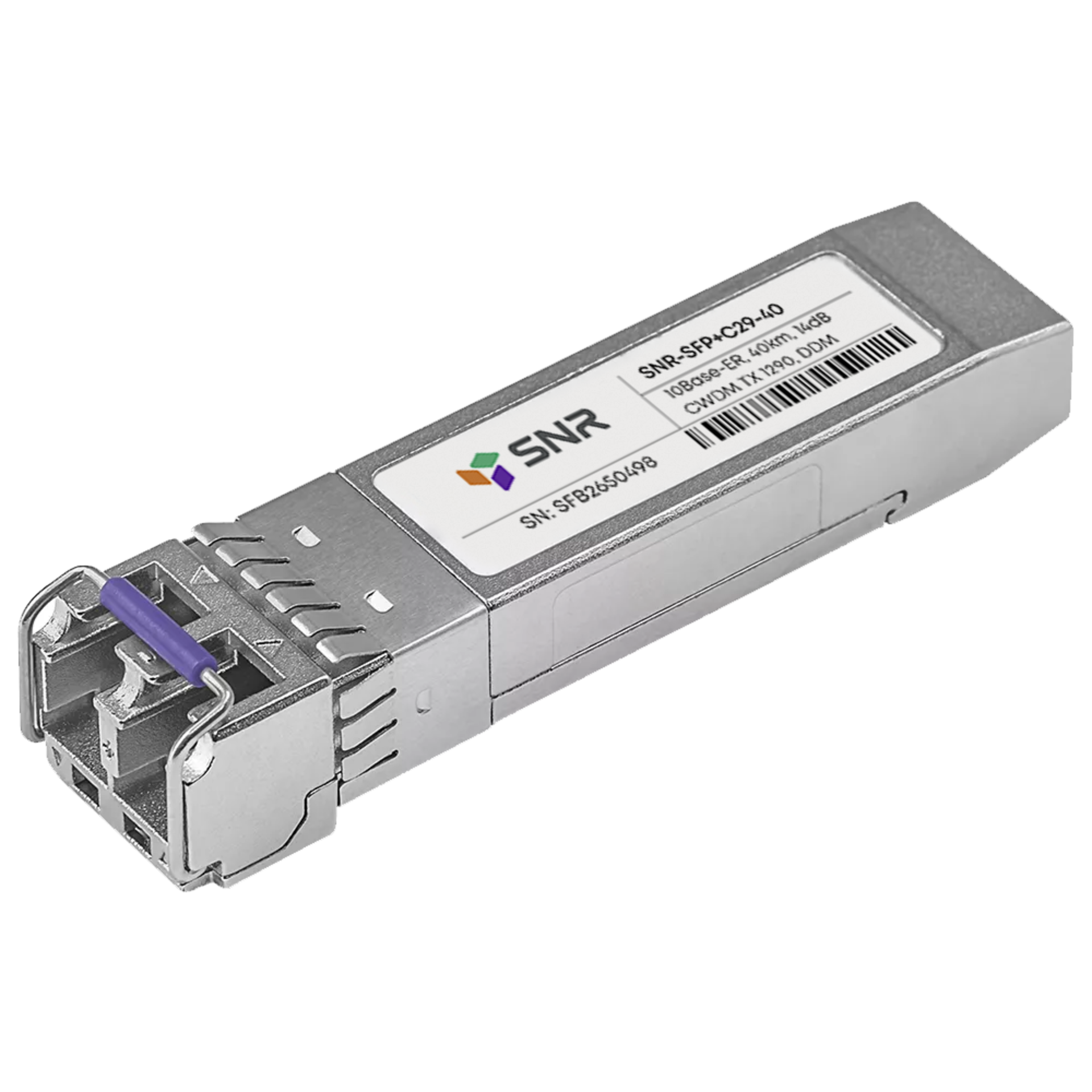 Модуль SFP+ CWDM оптический, дальность до 40км (14dB), 1290нм