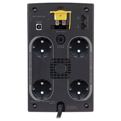 Источник бесперебойного питания Back-UPS, 660Вт/1.1кВА, 230В, BX1100CI-RS