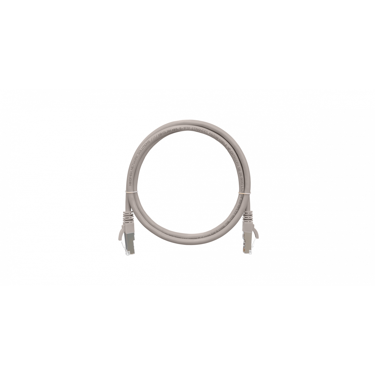 Коммутационный шнур NIKOMAX F/UTP 4 пары, Кат.5е, 26AWG, LSZH нг(А)-HFLTx, серый, 1,5м