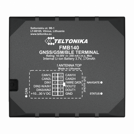 FMB140 GPS контроллер местонахождения и состояния транспорта