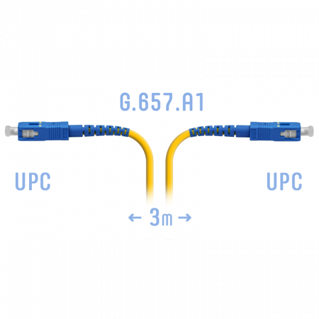 Патчкорд оптический SC/UPC SM G.657.A1 3 метра