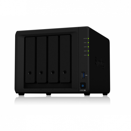 Сетевое хранилище Synology DiskStation DS920+, 4xHDD 3,5, 2х1000Base-T, без дисков