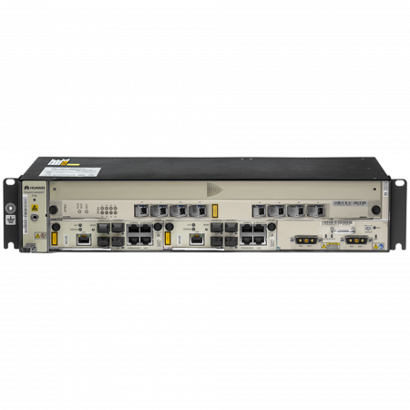 2RU шасси Huawei OLT GPON, 2 слота для установки интерфейсных модулей, 2x10G порта, DC