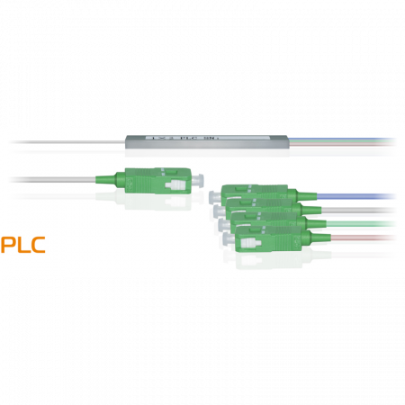 Делитель оптический планарный бескорпусный SNR-PLC-M-1x4-SC/APC