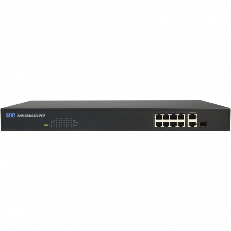 Коммутатор SNR-S2940-8G-PoE (крепления прикручены, царапины)