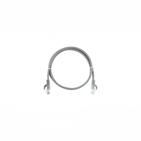 Коммутационный шнур NIKOMAX U/UTP 4 пары, Кат.5е, 24AWG (7х0,205мм), LSZH нг(А)-HFLTx, серый, 10м