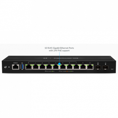 Маршрутизатор Ubiquiti 12-Port PoE EdgeRouter 