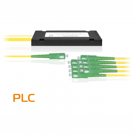 Делитель оптический планарный SNR-PLC-1x8, корпус, разъемы SC/APC