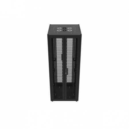 Шкаф телекоммуникационный напольный 42U 800x800мм, серия TFC (SNR-TFC-428080-DPDP-B)