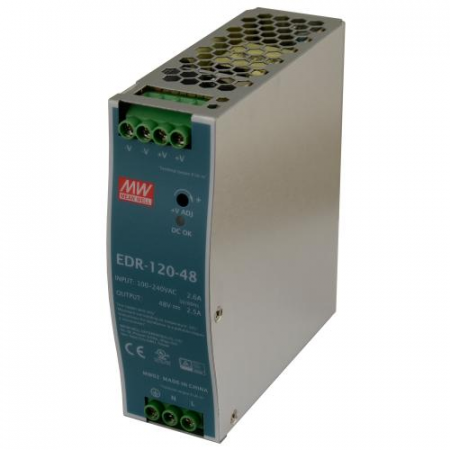 Источник питания EDR-120-48, 120Вт, 48В, 2.5А MeanWell