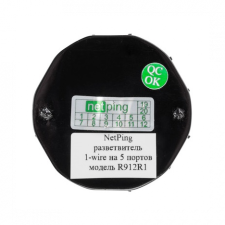 NetPing удлинитель-разветвитель 1-wire на 5 портов, модель R912R1