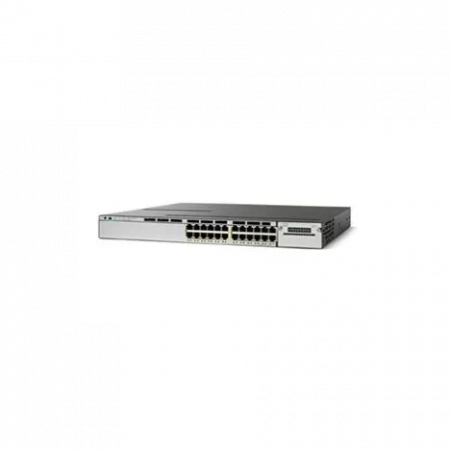 Коммутатор Cisco Catalyst WS-C3750X-24P-S (некондиция, отсутствует одно крепление у одного stack порта)
