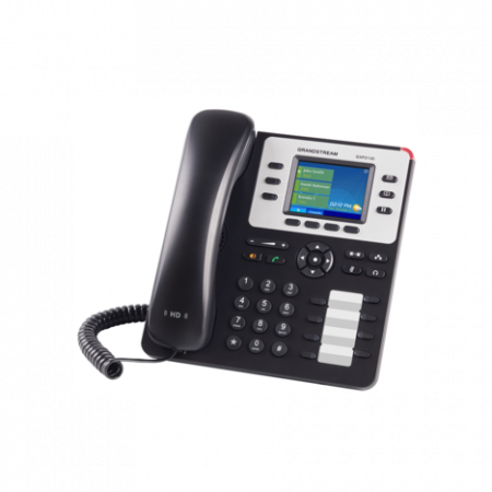Grandstream GXP2130v2 - IP телефон. 3 SIP аккаунта, 3 линии, цветной LCD, PoE, (1GbE) Gigabit Ethernet, 8 BLF, Bluetooth