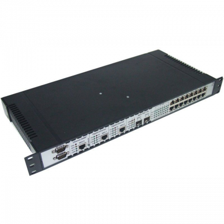 Мультиплексор оптический 4x E1 + 2x Gigabit Ethernet 1000BASE-T, без SFP трансиверов