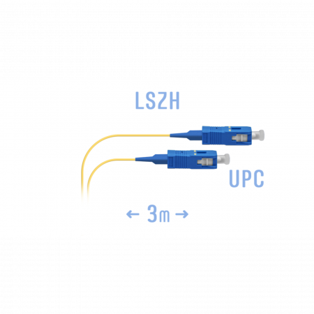 Шнур монтажный оптический SC/UPC SM 3м.