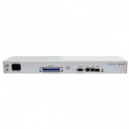VoIP-шлюз TAU-24.IP: 24хFXS, 3хRJ45-10/100/1000, SIP/H.323, 1U, AC 220V