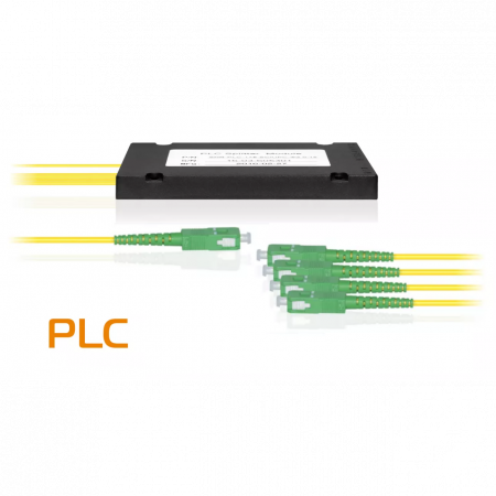 Делитель оптический планарный SNR-PLC-1x4, корпус, разъемы SC/APC