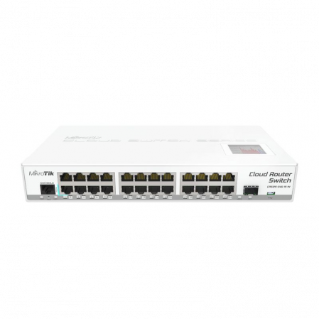 Коммутатор Cloud Router Switch Mikrotik 125-24G-1S-IN (RouterOS L5), настольный форм-фактор