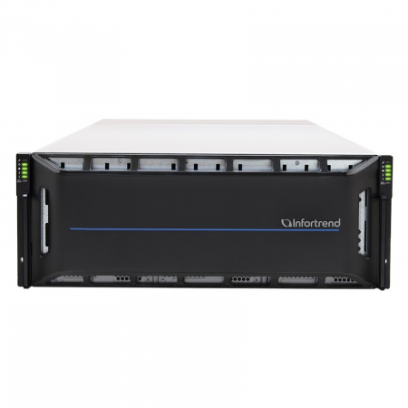 Система хранения данных Infortrend CS2060G (1xCtrl, до 60xHDD, 2xSAS12G внеш., 4x16GB, 4x10G портов iSCSI)