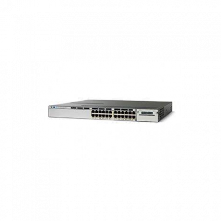 Коммутатор Cisco Catalyst WS-C3750X-24T-S (некондиция, один порт не работает на скорости 1000Mb/s)