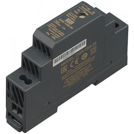 DDR-15G-24, DC/DC, 15 Вт, вход 9…36 В DC, выход 15 В/ 0,63 А, Mean Well
