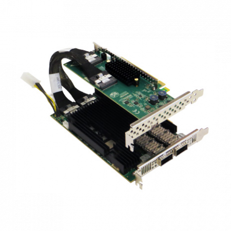 Сетевая карта  2 порта 40G/100GBaseX Content Director (QSFP28, Intel FM10840), Silicom PE3100G2DQIRM-QX4 с кабелем PE316IRM