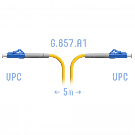 Патчкорд оптический LC/UPC SM G.657.A1 5 метров