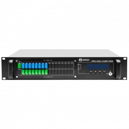 Оптический усилитель VERMAX для сетей КТВ, 16*19dBm, WDM фильтр PON