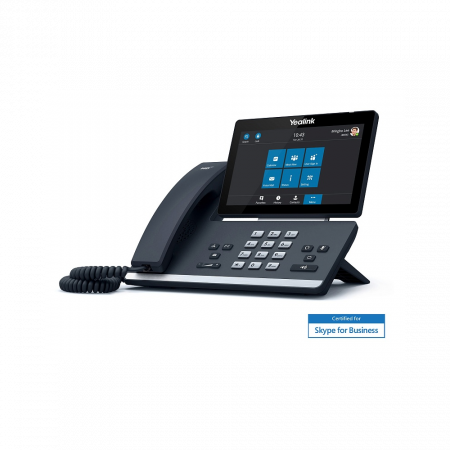 IP-телефон Yealink SIP-T58A, Skype for Business, Цветной сенсорный экран, WiFi, Bluetooth, GigE, без видео, без БП