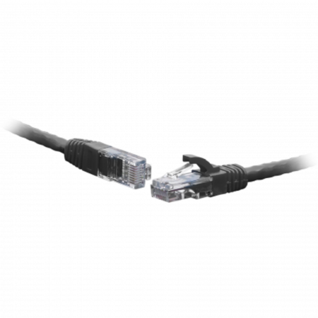 Коммутационный шнур U/UTP 4-х парный cat.5e 3.0м PVC standart чёрный