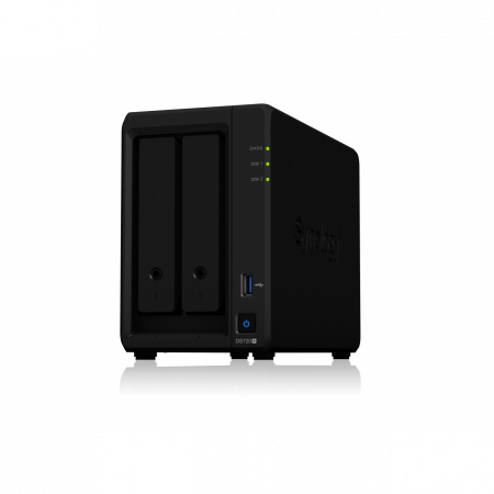Сетевое хранилище Synology DiskStation DS720+, 2xHDD 3,5, 2х1000Base-T, без дисков