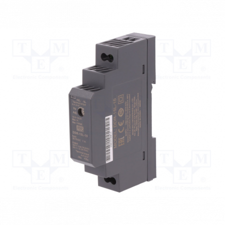 DDR-15L-15, DC/DC, 15 Вт, вход 18-75 В DC, выход 15 В/ 1 А, Mean Well